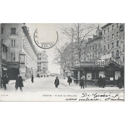 Genéve - Place du Molard vers 1900
